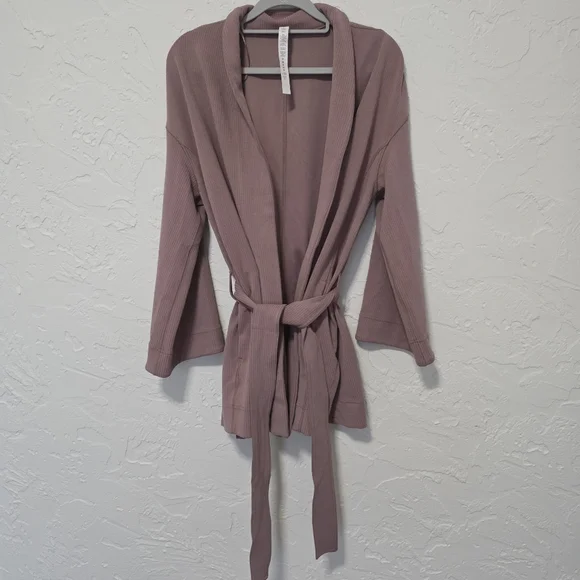 Lululemon Athletica Pink Robe Sweater Size   6 - Picture 9 of 14